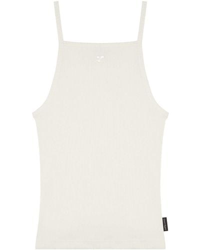 Courreges 90's Ribbed Tank Top - White