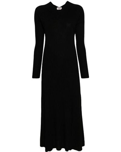 Mrz Ribbed-knit Dress - Black