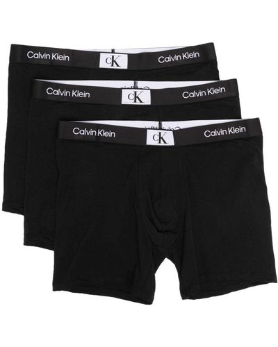 Calvin Klein ロゴウエスト ボクサーパンツ セット - ブラック