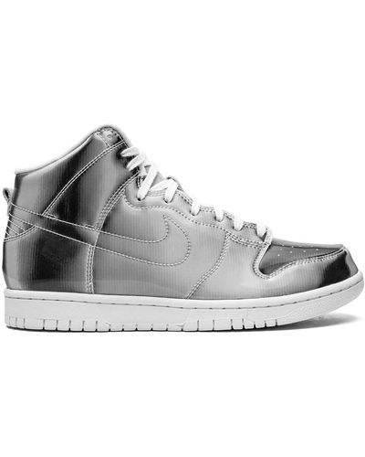 Nike X Clot Dunk High "metallic Silver" Sneakers