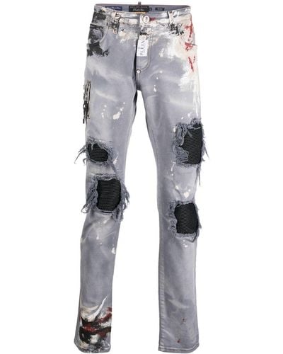 Philipp Plein Rock Star Jeans - Grau