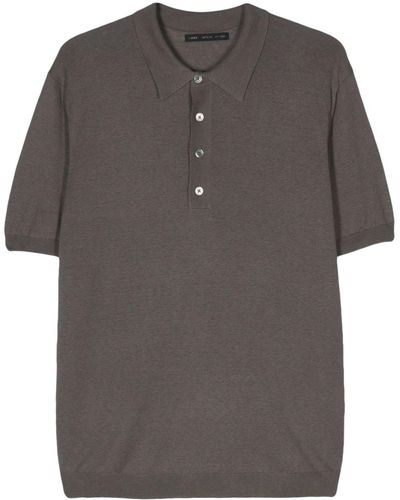 Low Brand Polo de punto fino - Gris