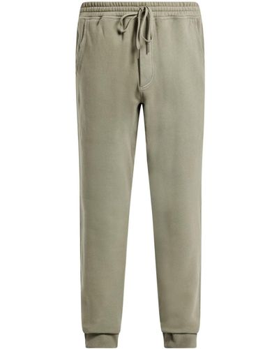 Tom Ford Tapered Cotton Track Trousers - Green
