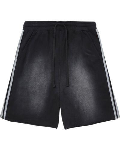 FIVE CM Faded Cotton Sweat Shorts - Black