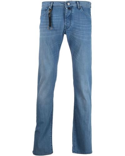 Incotex Gerade Jeans mit Schlüsselanhänger - Blau