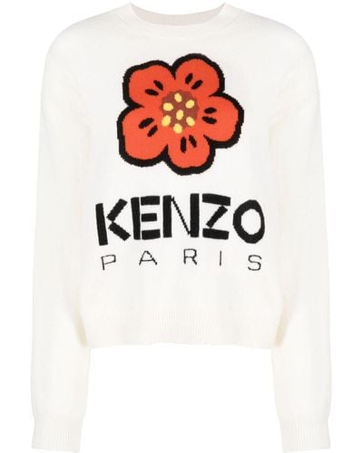 KENZO Pullover boke flower - Bianco