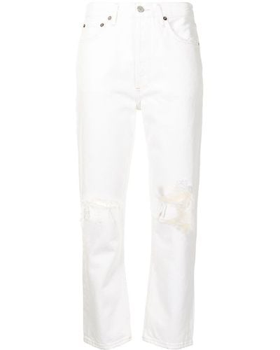 Agolde Straight Jeans - Wit