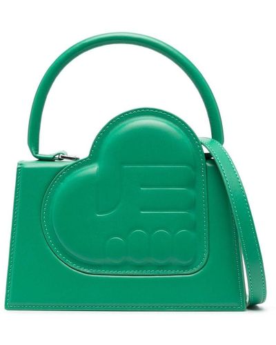 ESTER MANAS Heart-motif Leather Tote Bag - Green