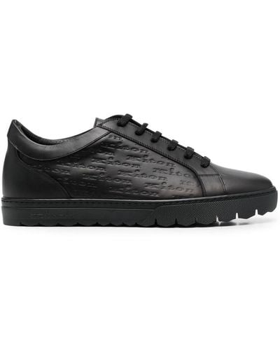 Kiton Lace-up Low-top Trainers - Black