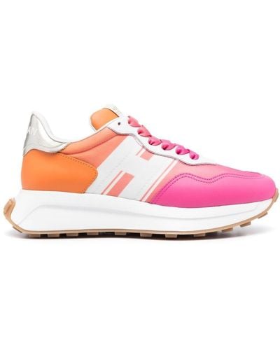 Hogan Sneakers in Colour-Block-Optik - Pink