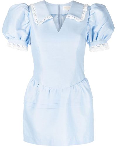 ShuShu/Tong Mini-jurk Met Kant - Blauw