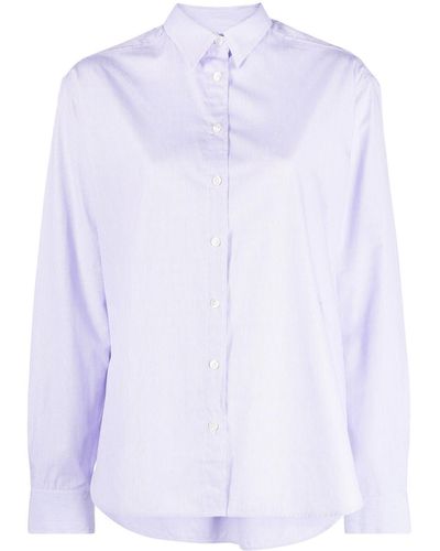Totême Long-sleeve Striped Shirt - White