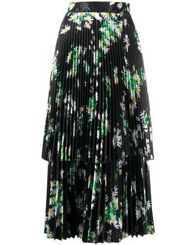 Quinn Midi-jurk Met Print - Zwart