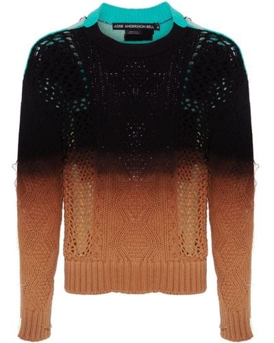 ANDERSSON BELL Colour-block Panelled Jumper - Black