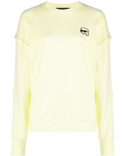 Karl Lagerfeld Ikonik 2.0 Oversized Sweatshirt - Yellow