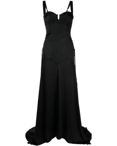 Kiki de Montparnasse Le Bang Silk Gown - Black