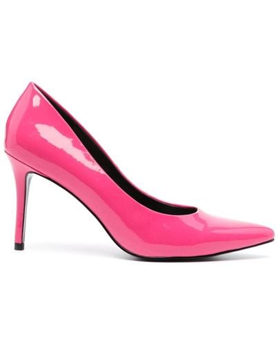 Versace 90mm Faux-leather Pumps - Pink