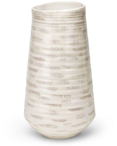 Brunello Cucinelli Vaso di ceramica (44cm) - Bianco