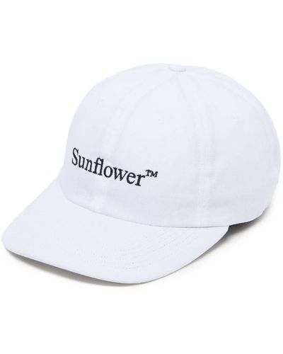 sunflower Logo-embroidered Cotton Cap - White
