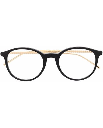 Boucheron Gafas con montura redonda - Negro