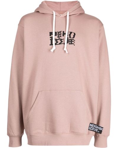Izzue X Neighborhood Sweater Met Logoprint - Roze