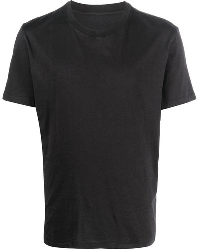 Maison Margiela Cropped T-shirt Van Biologisch Katoen - Zwart