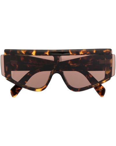 Retrosuperfuture Zed Burnt-Havana Sonnenbrille - Schwarz
