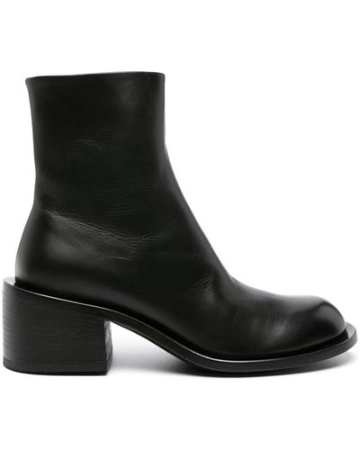 Marsèll Allucino 60mm Leather Ankle Boots - Black