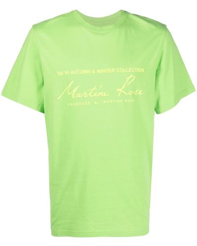 Martine Rose ロゴ Tシャツ - グリーン