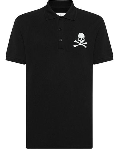 Philipp Plein Skull & Bones ポロシャツ - ブラック