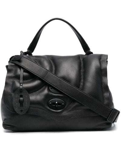 Zanellato Leather Shoulder Bag - Black
