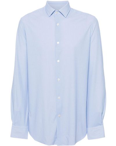 BOGGI Camicia con stampa geometrica - Blu