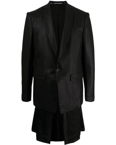 Julius Detachable-waist Tailored Blazer - Black