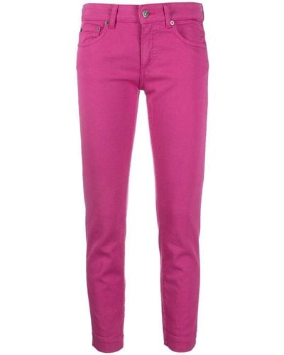 Dondup Slim-fit Cropped Jeans - Pink
