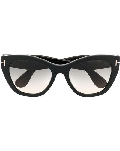Tom Ford Zonnebril Met Cat-eye Montuur - Zwart