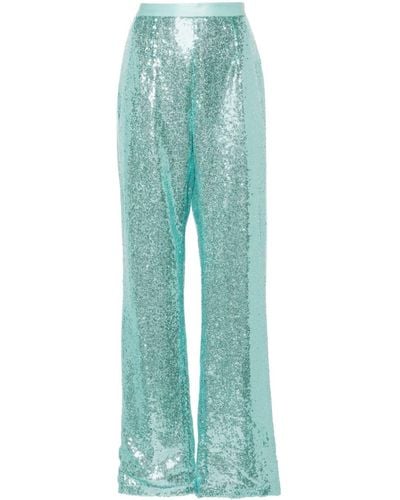 Styland Sequin-embellished Trousers - Blue