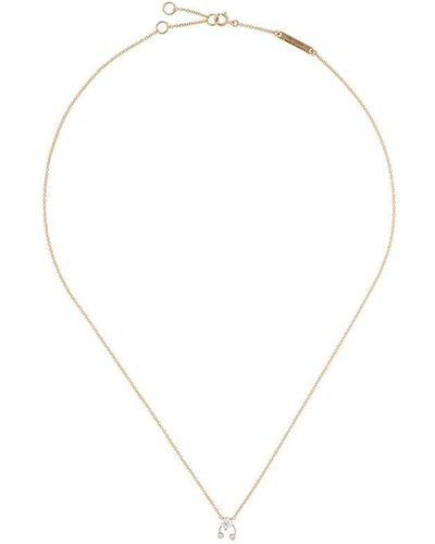 Delfina Delettrez 18kt Yellow And White Two In One Diamond Necklace - Metallic