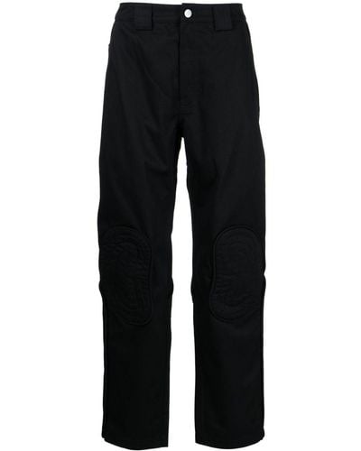 McQ Pantalon ample à logo imprimé - Noir