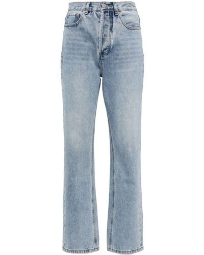 AEXAE High-rise Straight-leg Jeans - Blue
