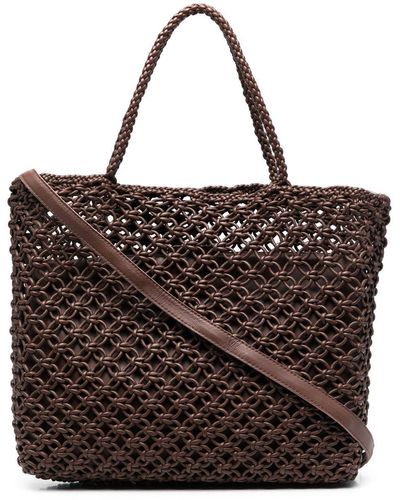 Officine Creative Susan 02 Macramé Tote Bag - Brown