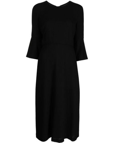 Jane Riley Midi Dress - Black