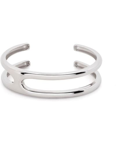 Tom Wood Bracciale Cage in argento sterling - Bianco