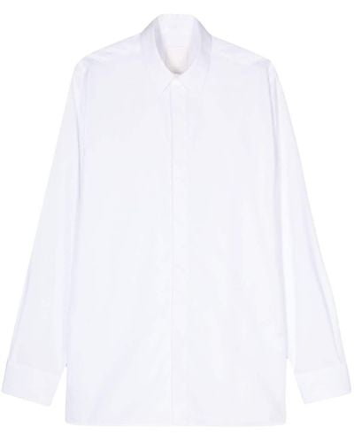 Givenchy Chemise en coton à motif 4G brodé - Blanc