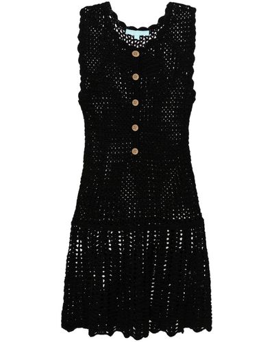 Melissa Odabash Rosie Gehaakte Mini-jurk - Zwart