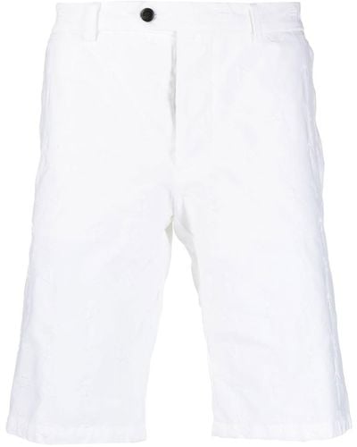 Billionaire Knielange Chino-Shorts - Weiß