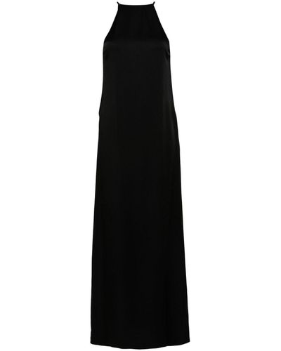 Saint Laurent Cut-out-detail Dress - Black