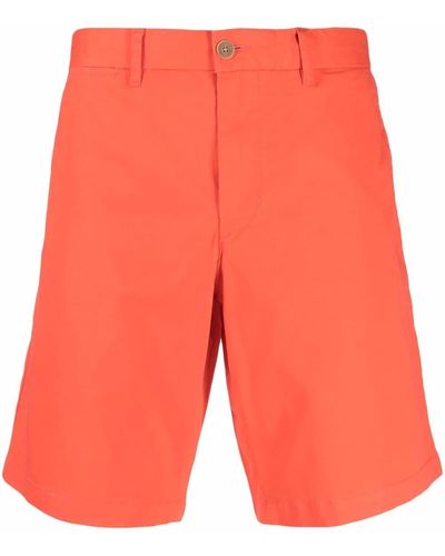 Tommy Hilfiger Straight-leg Chino Shorts - Orange