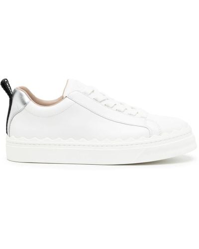 Chloé Sneakers Lauren in pelle - Bianco