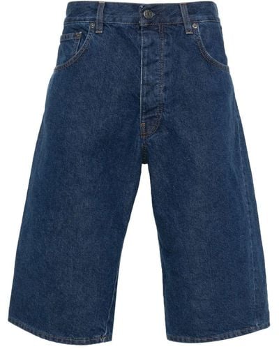 sunflower Jeans-Shorts mit Logo-Patch - Blau