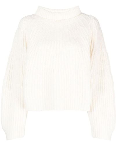 Fabiana Filippi Chunky-ribbed Roll-neck Sweater - White